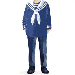 TRAJE MARINERO COMPLETO AZUL