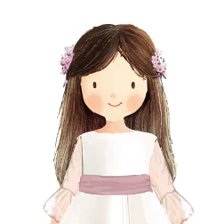 LARGO LISO CON DETALLE FLORES